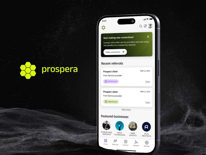 Cover image for UI/UX Design for Prospera