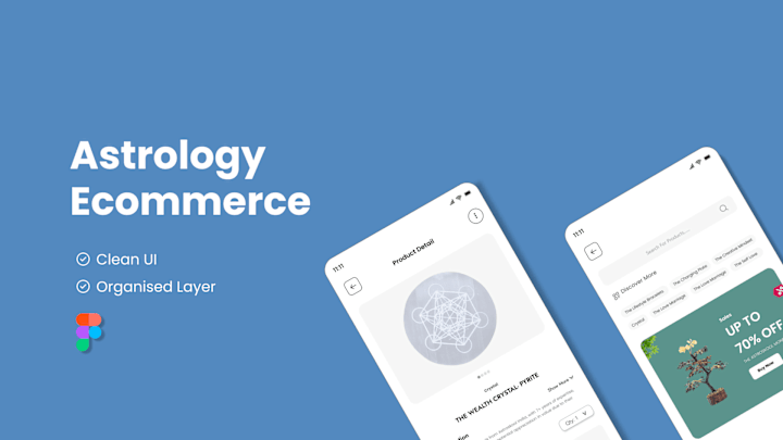 Cover image for Astrology e-commerce app design.