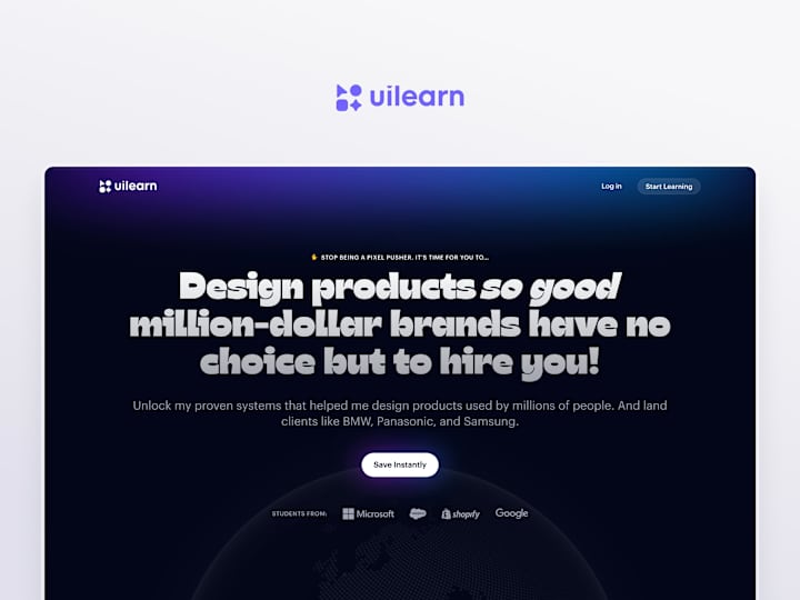 Cover image for UI Learn – Website design