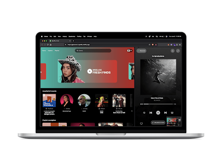Cover image for Spotify-clone with a fresh new concept Design