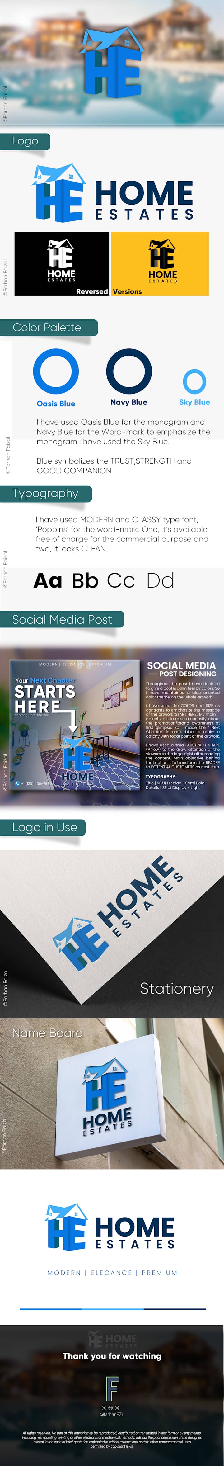 Cover image for Home Estates | Branding Concept