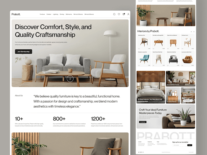 Cover image for Prabott. - Furniture Landing Page
