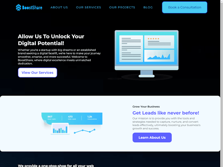Cover image for Web Development, SEO Services and Digital Marketing - BoostShar…