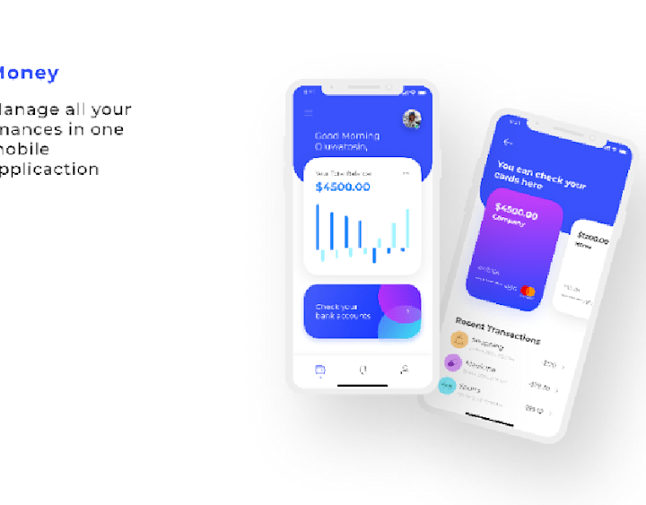 Cover image for Money: A fintech mobile App Design