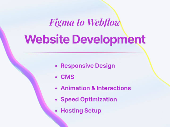 Cover image for Figma to Webflow Website Development