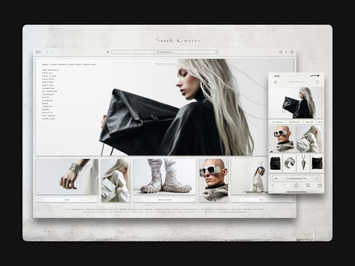 Cover image for Rick Owens "Web & Mobile" Experience