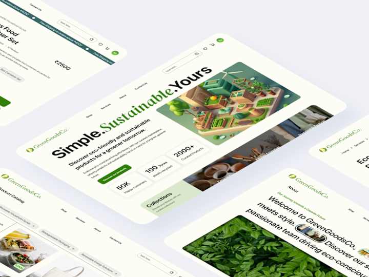 Cover image for Responsive Web Design for E-commerce Platform - GreenGoodsco.