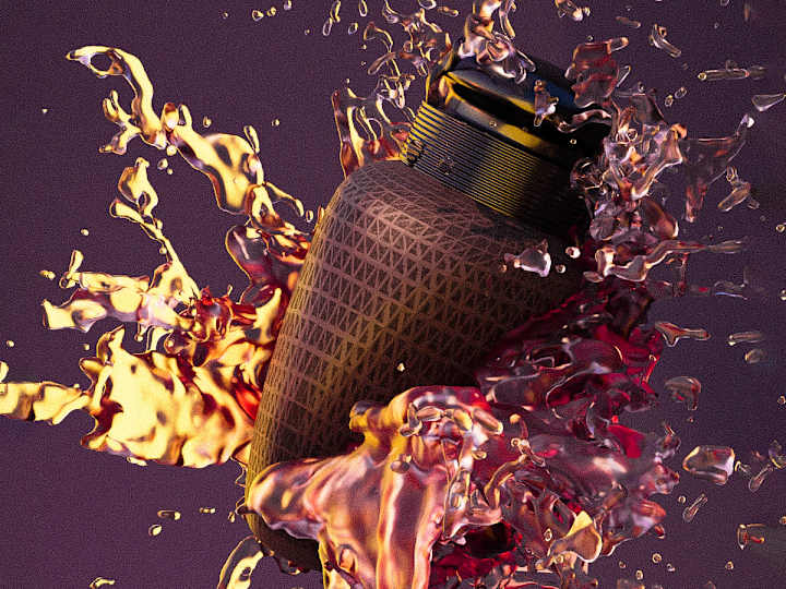 Cover image for COMMERCIAL RENDERING OF THE PERFUME IN BLENDER