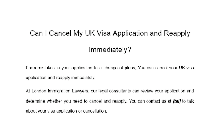 Cover image for Can I Cancel My UK Visa Application and Reapply Immediately?