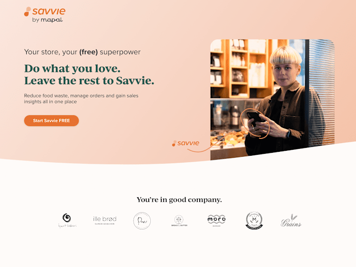 Cover image for Savvie | Freemium Landing Page