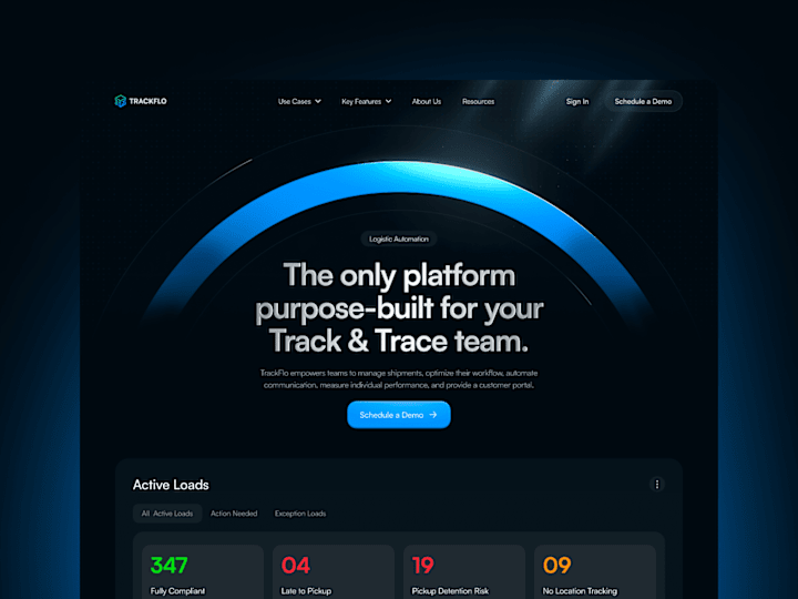 Cover image for TrackFlo — Website Design & Framer Development