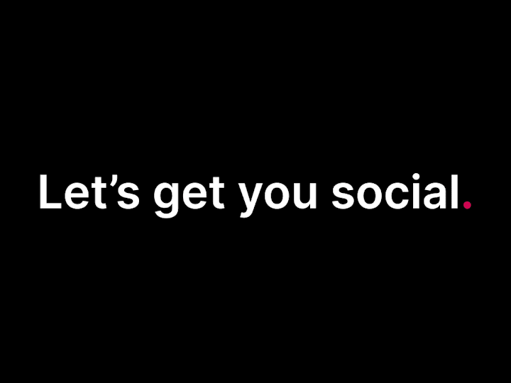 Cover image for We'll manage your socials.