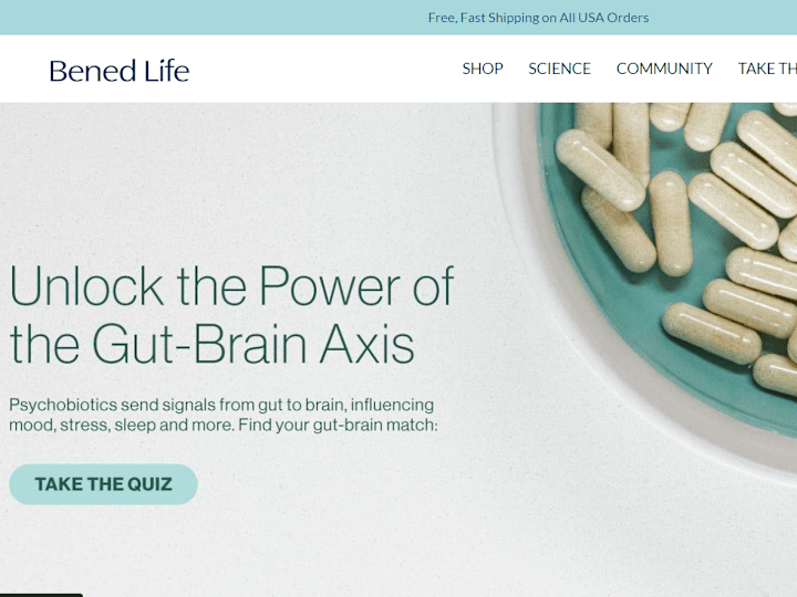 Cover image for Bened Life - Neuralli medical probiotic containing PS128