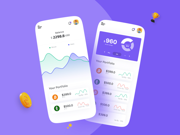 Cover image for Crypto Wallet App Ui
