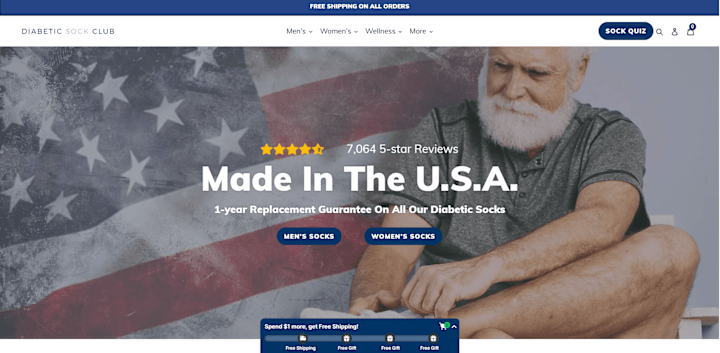 Cover image for Diabetic-sock E-shop development