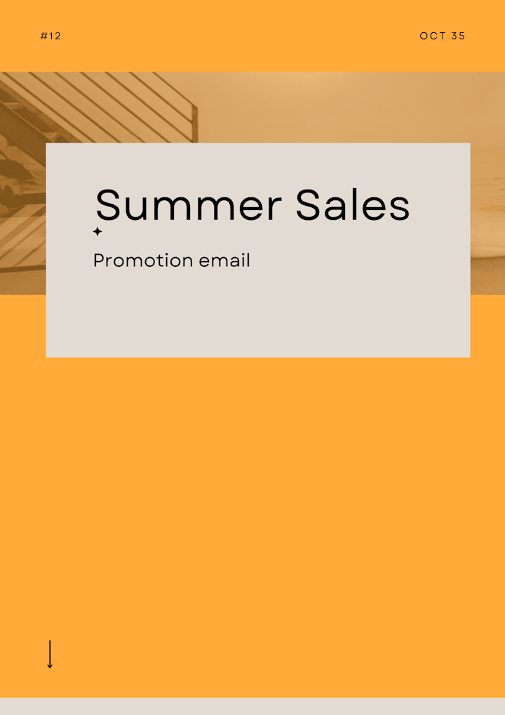 Cover image for A summer Sales Promotion Email