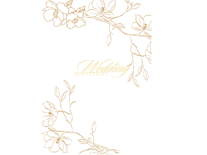 Cover image for Gold Wedding Invitation