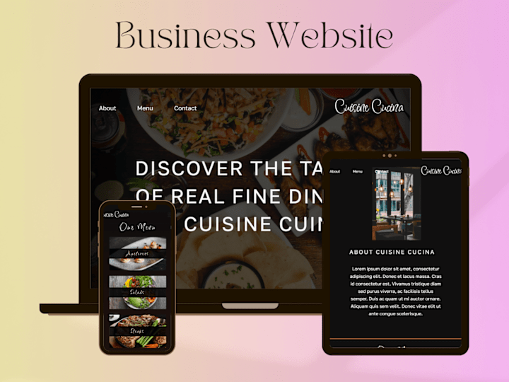 Cover image for Business Website - Cafes, Restaurants, etc. 