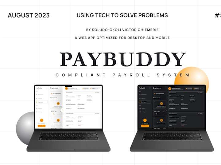 Cover image for PayBuddy -  A Compliant Payroll System For HR Managers