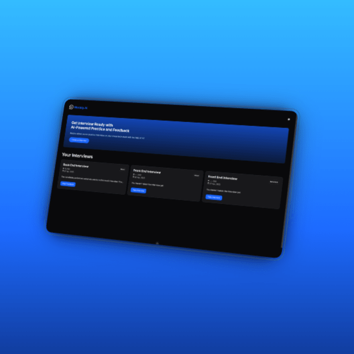 Cover image for Mockly - AI-Powered Interview Preparation App