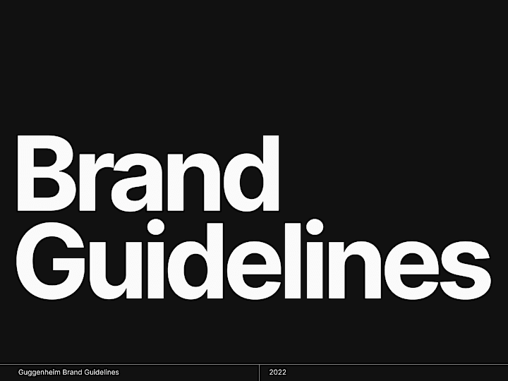 Cover image for Brand Identity Proposal | The Guggenheim Museum