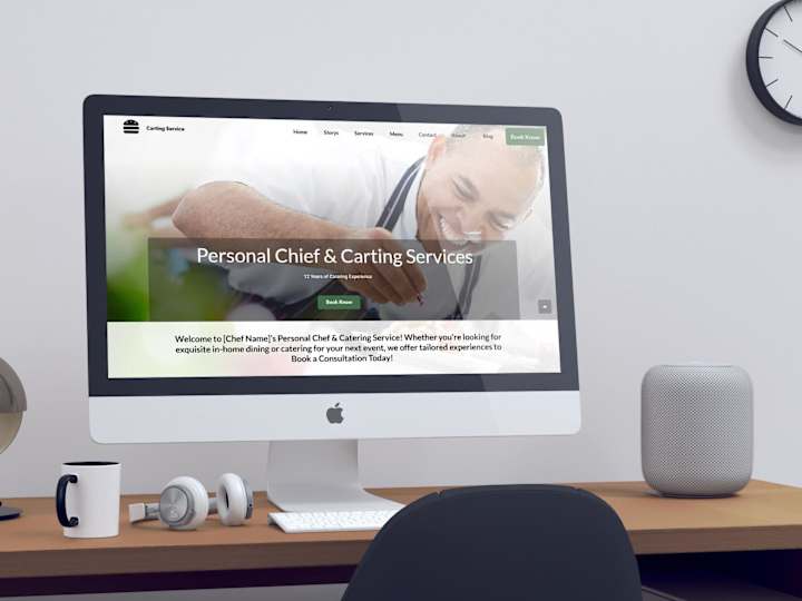 Cover image for Personal Chef Website Design