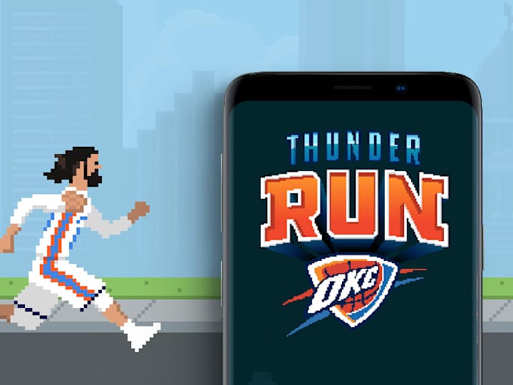 Cover image for OKC Thunder Run 16-bit style game