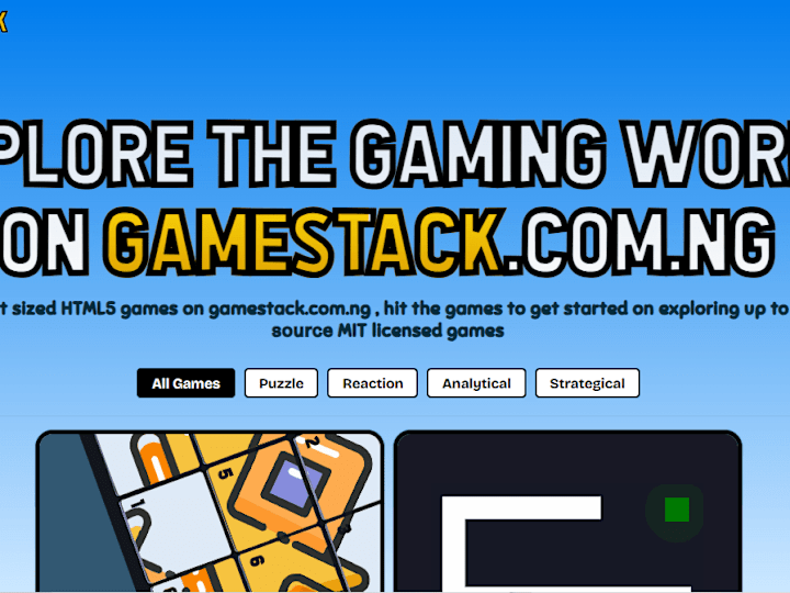 Cover image for Web Development Project: Gamestack