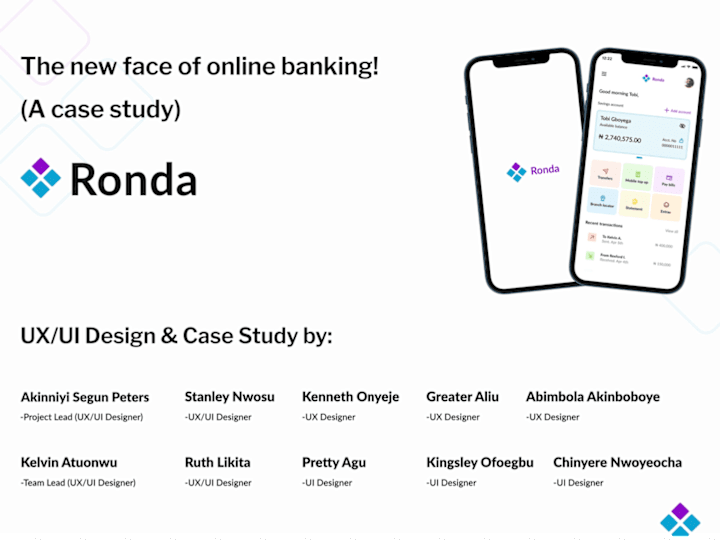 Cover image for Ronda (Fintech App.)