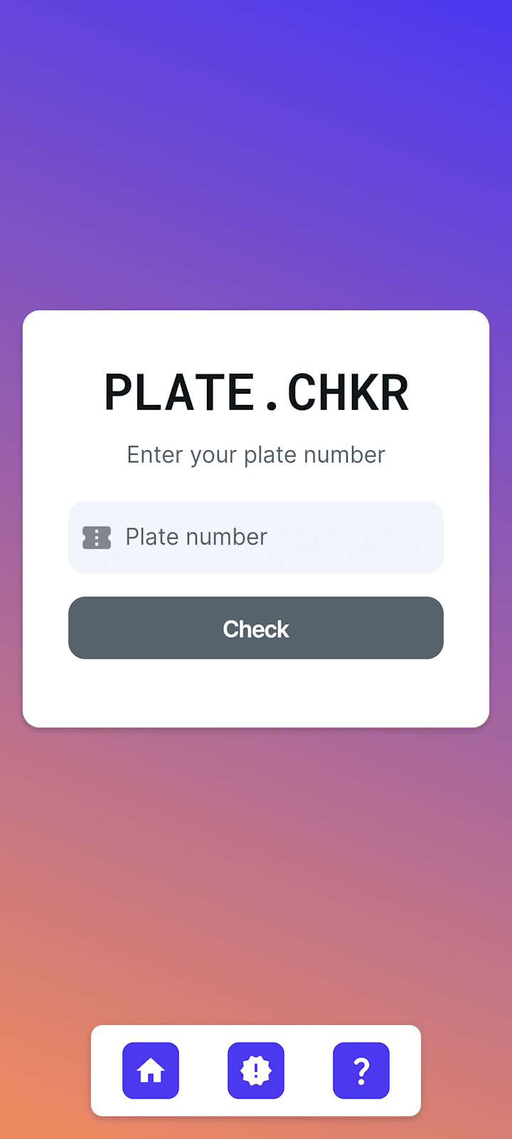 Cover image for Plate Checker