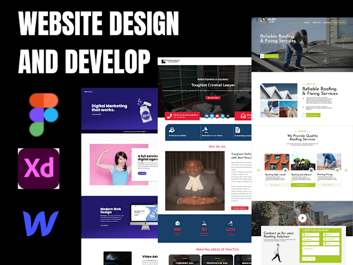 Cover image for I will do website design, figma ui design, webflow website