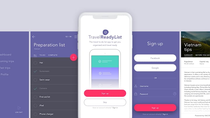 Cover image for UX/UI Desin for Travel Planning Mobile App