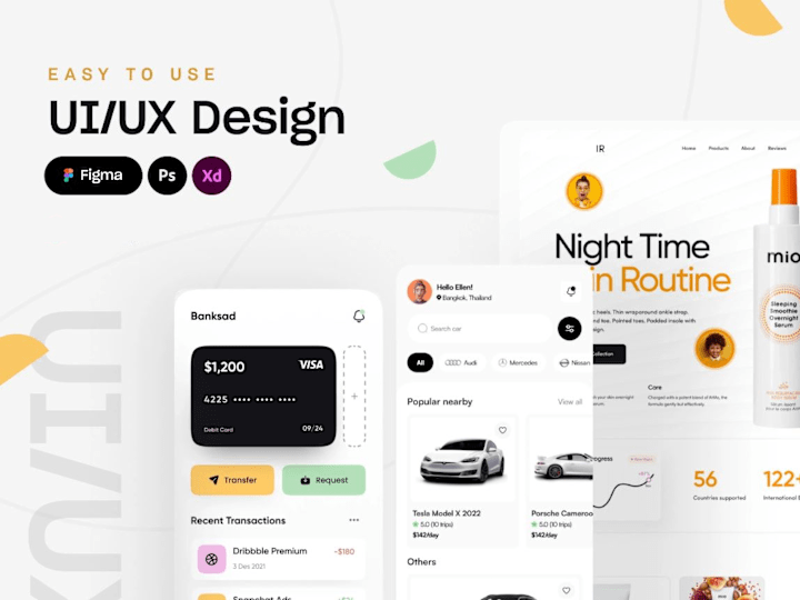 Cover image for I will design UI UX design for mobile app