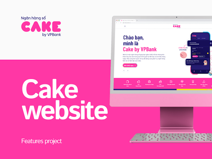 Cover image for Concept of Cake by VPBank website