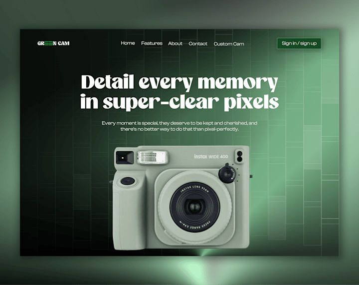 Cover image for GreenCam Hero Redesign