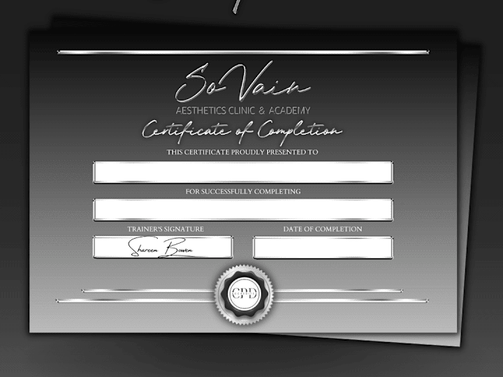 Cover image for 🖤 BESPOKE CERTIFICATE DESIGN 🖤