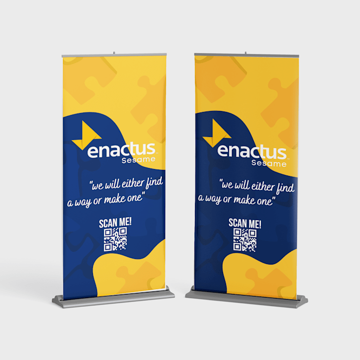Cover image for Roll-up Banner Design | Enactus Sesame