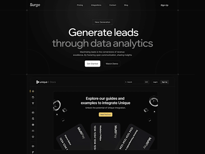 Cover image for Surge Website Landing Page