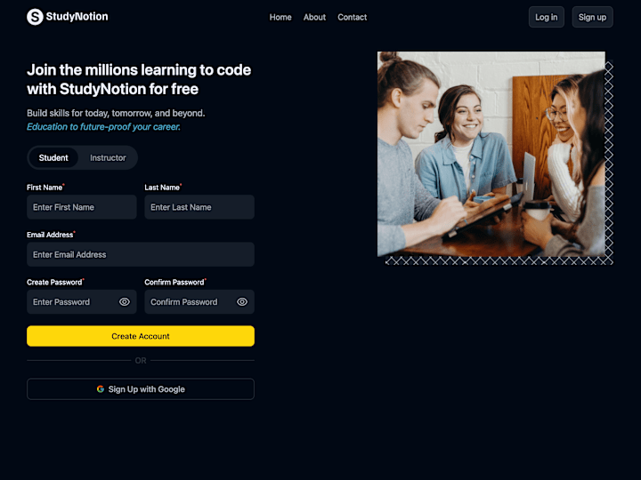 Cover image for WebDev/StudyNotionProject at main · sankalpajena/WebDev