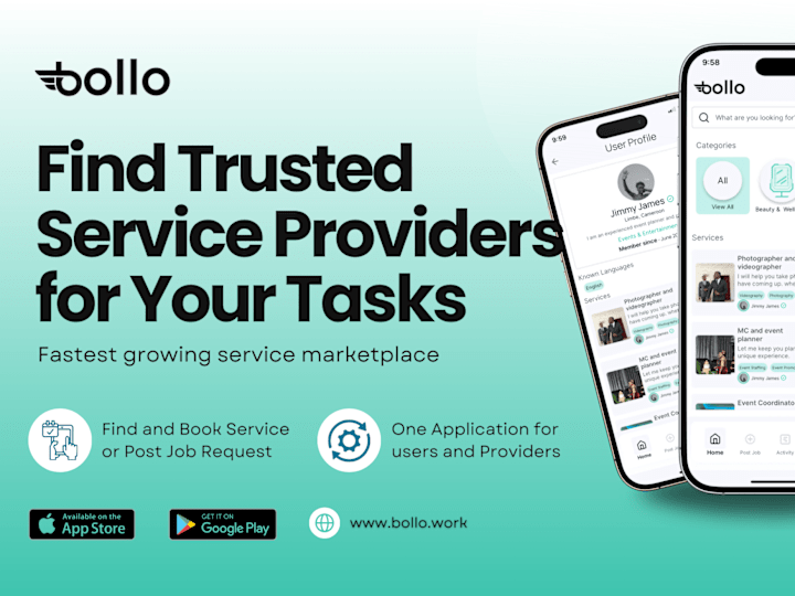 Cover image for Bollo: Find Trusted Service Providers | Offer Services