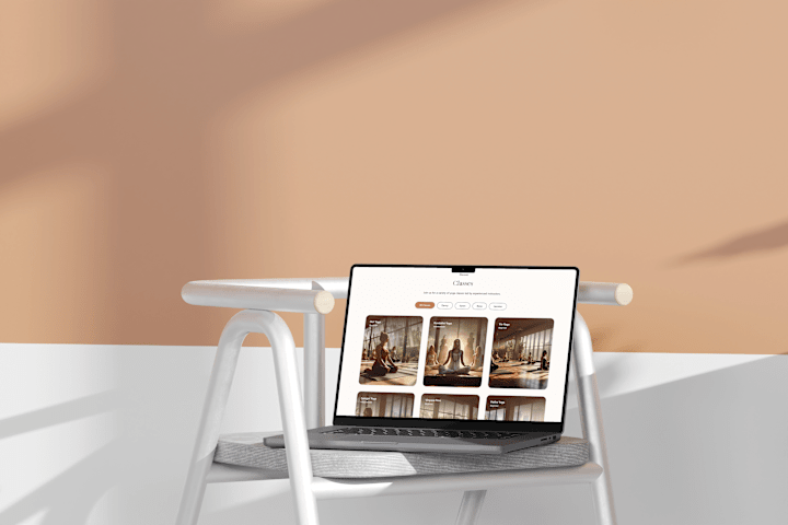 Cover image for Floga — Yoga Studio Website Concept