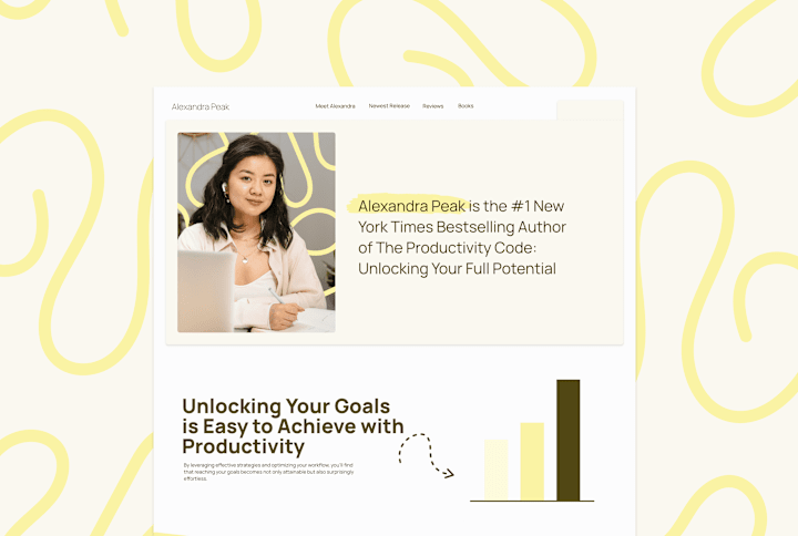 Cover image for Landing Page Design for A Productivity Author