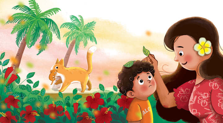 Cover image for "FOREVER MINE" children book illustration  