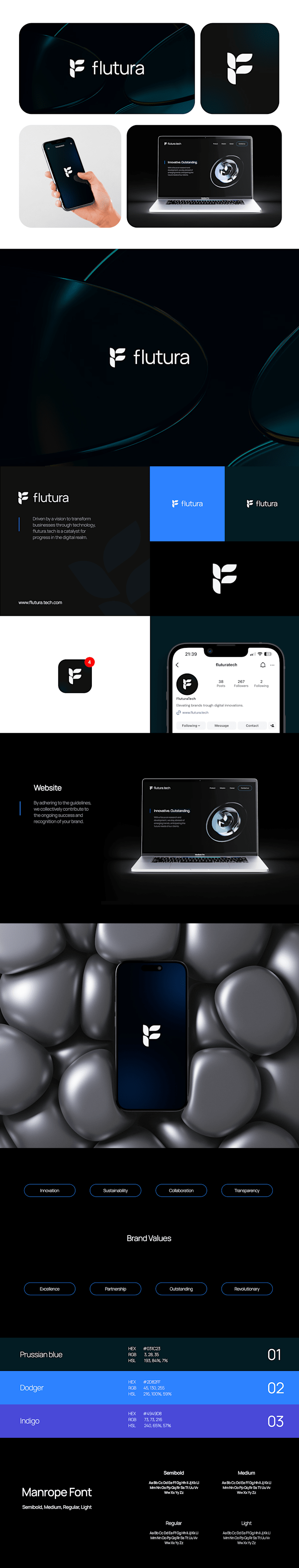 Cover image for Flutura Tech | Brand Identity