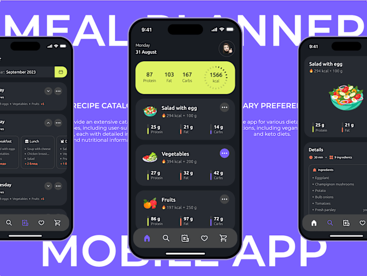 Cover image for Meal Planner Mobile App Design