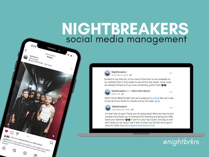 Cover image for NIGHTBREAKERS Social Media Management