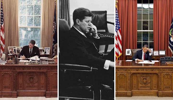 Cover image for The Resolute Desk: The Story Behind the Iconic Oval Office Desk