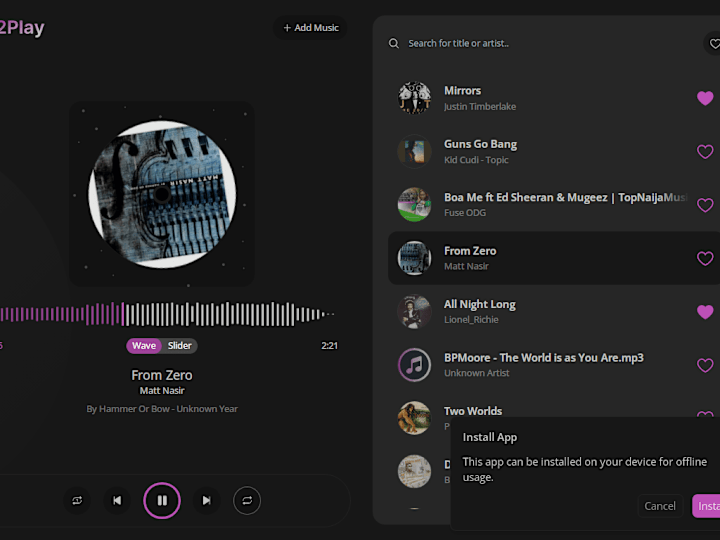 Cover image for 2Play - Music Player