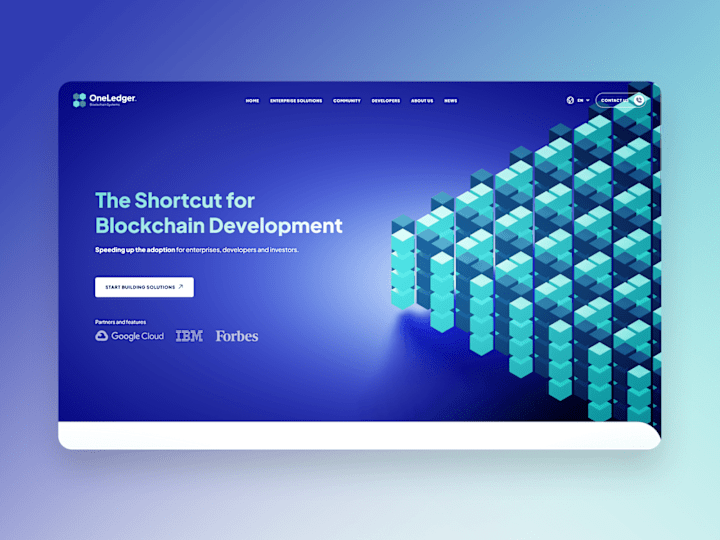 Cover image for Website Design for OneLedger Blockchain