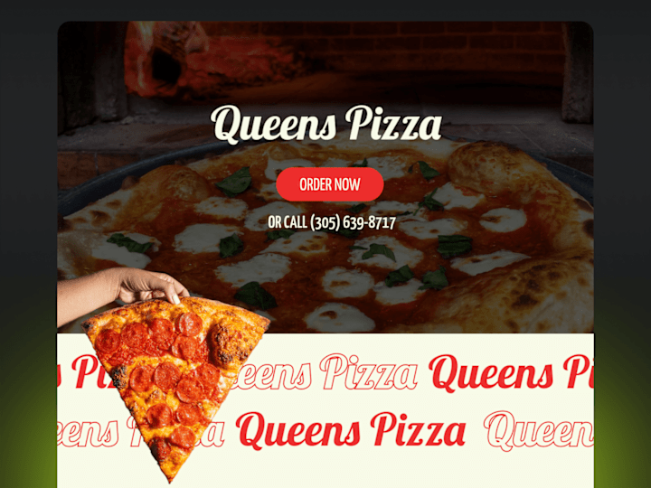 Cover image for Queens NY Pizza — website design & development